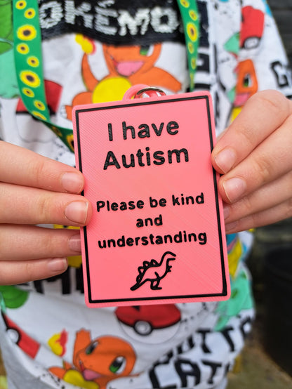 I Have Autism Awareness Talk Tags