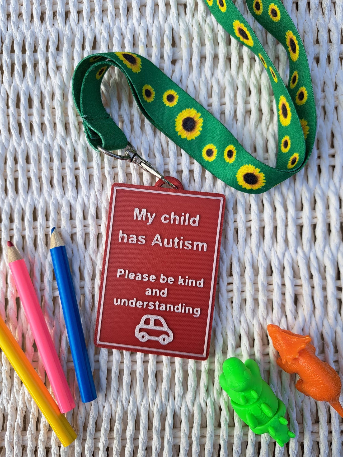 My Child Has Autism - Awareness Talk Tag
