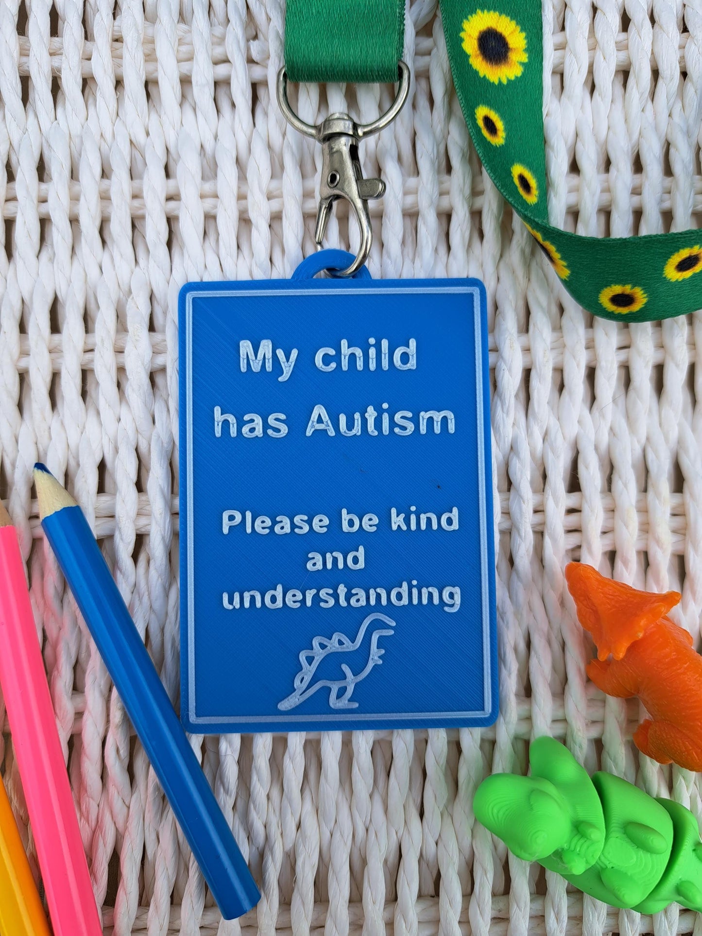 My Child Has Autism - Awareness Talk Tag