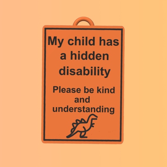 My Child Has A Hidden Disability - Awareness Talk Tag
