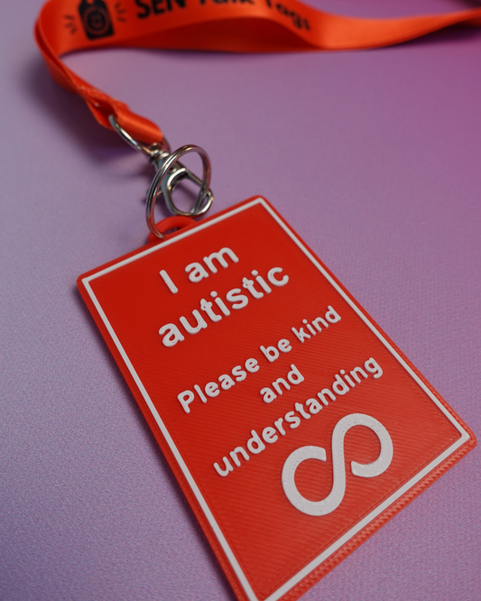 I am autistic - Awareness Talk Tag