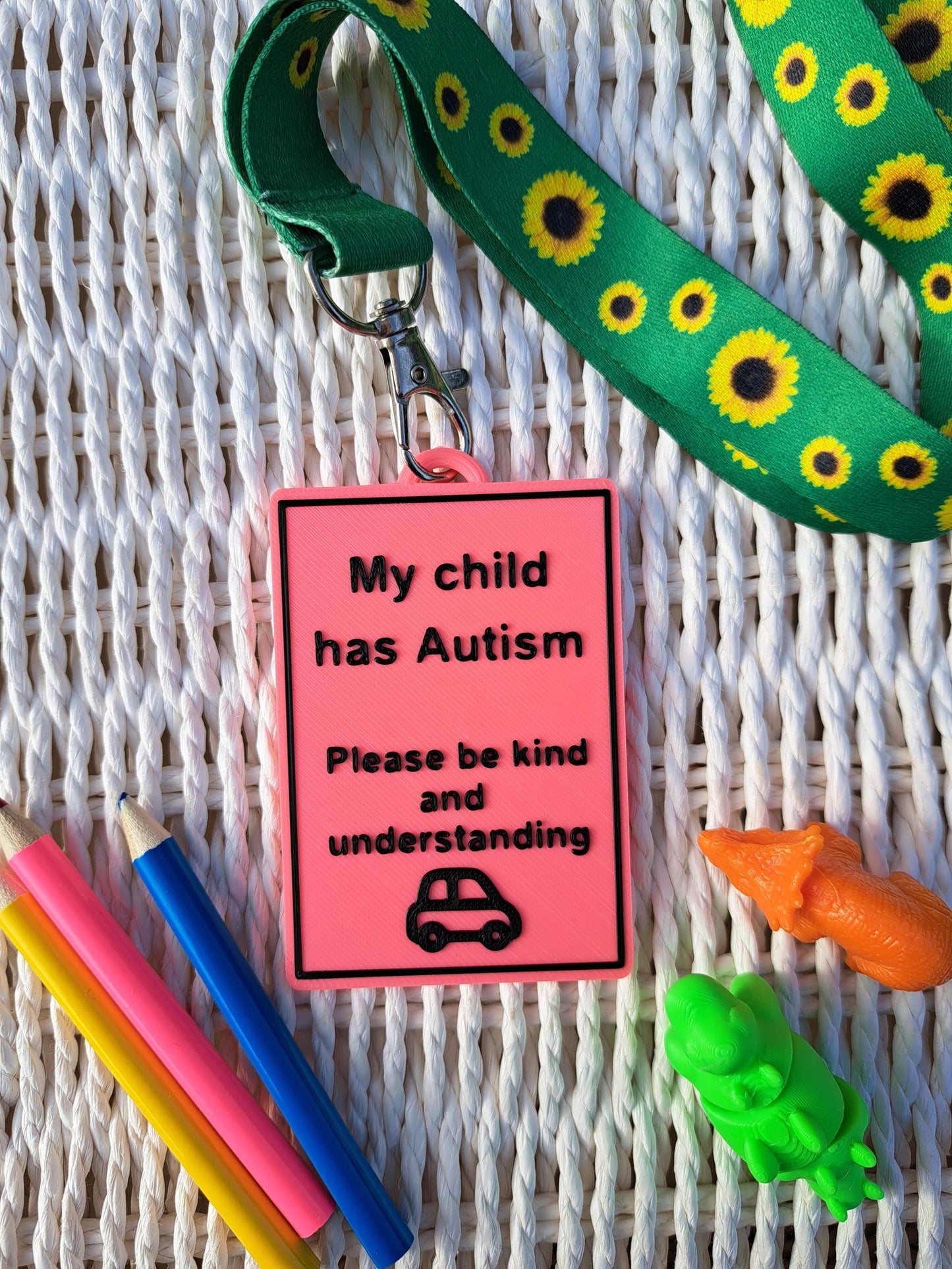 My Child Has Autism - Awareness Talk Tag