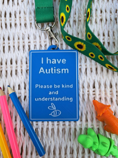 I Have Autism Awareness Talk Tags